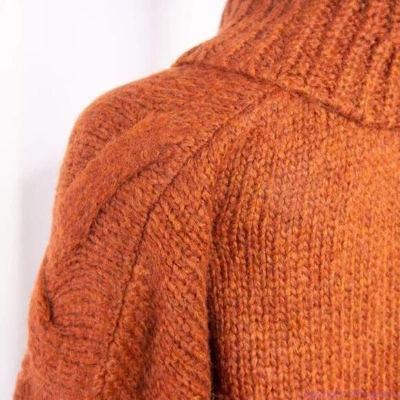 NEW‎ Madewell Somervell Modern Cable Turtleneck Sweater, size XXS - Picture 13 of 16